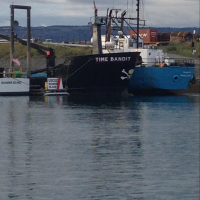 Time Bandit fishing boat in the harbor