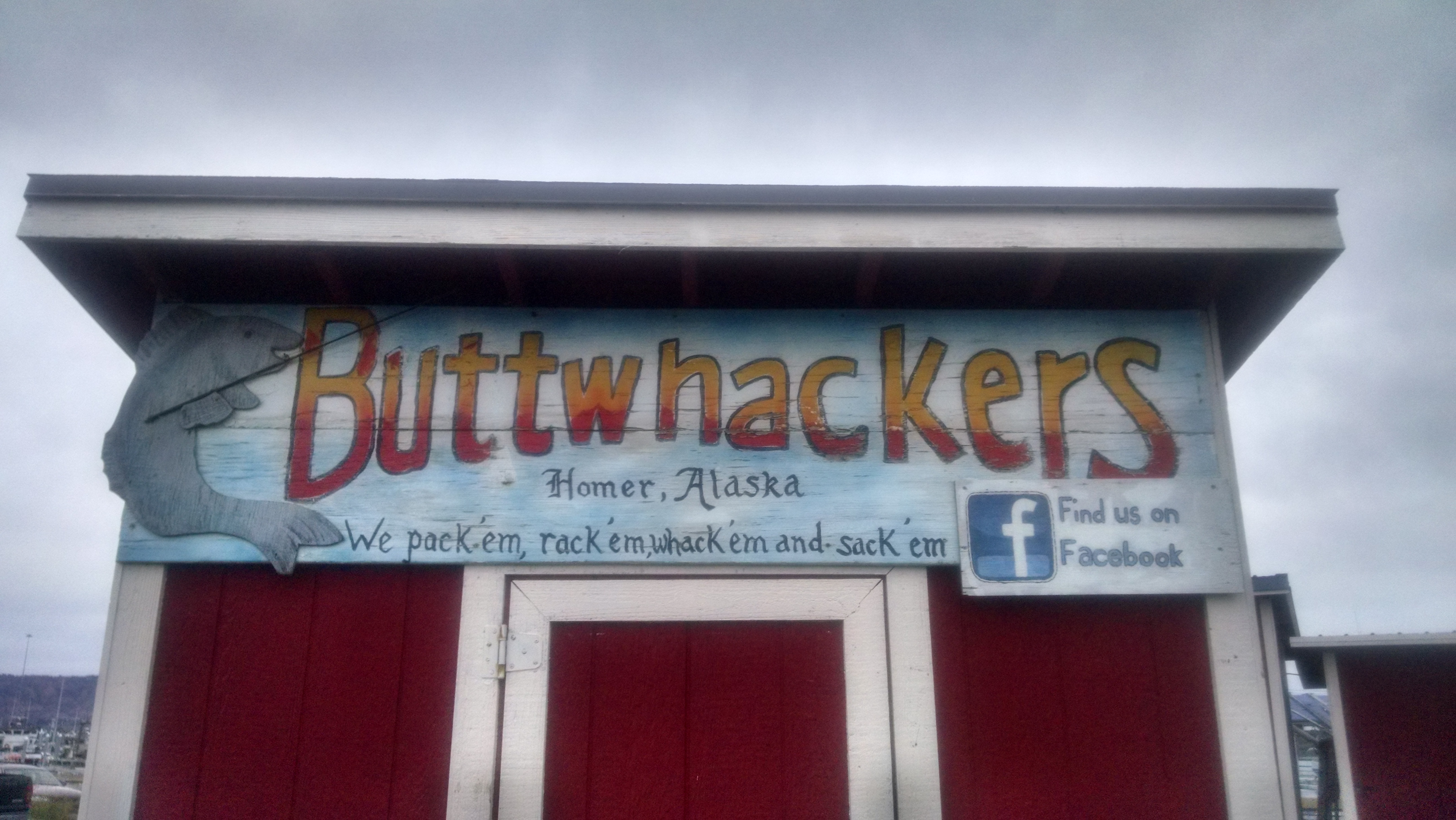 Buttwhackers fish packing shack