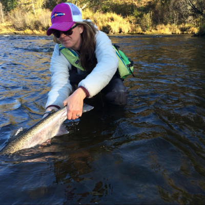 Releasing an Alaska Steelhead