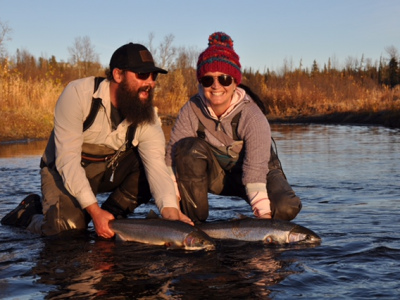 Showing off a Steelhead double before release