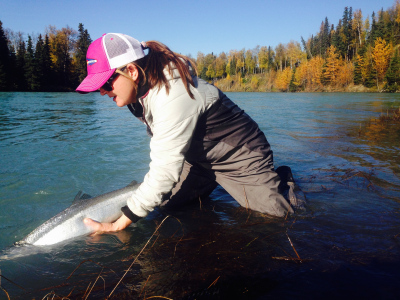 Watching a Steelhead swim away
