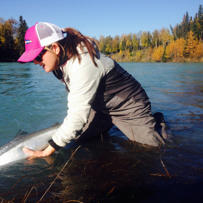 Watching a Steelhead swim away