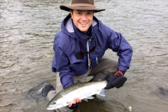 Showing off a small Steelhead