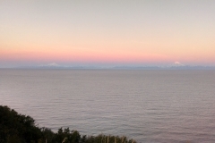 Sunset over Alaska ocean