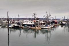 Alaska fishing boats in harbor