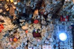 Homer Alaska bar walls covered in dollar bills