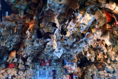 Homer Alaska bar walls covered in dollar bills