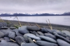 Rocks and mountain view in Alaska