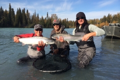 Steelhead double hookup landed