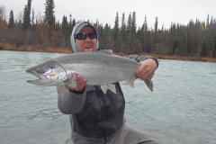 Showing off a big Steelhead