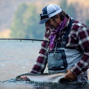Marty Howard with steelhead